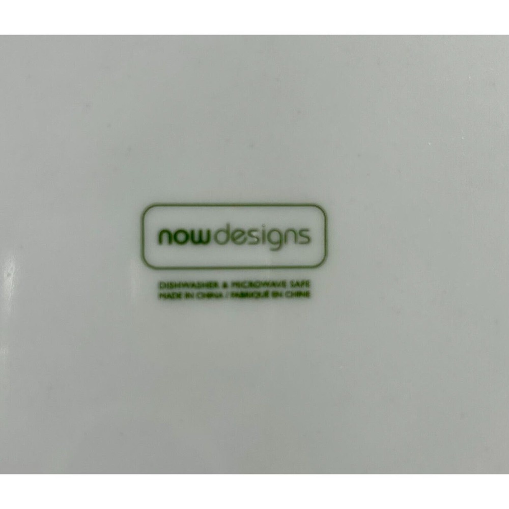 Now Designs Cute Ceramic Christmas Plates (qty 4) in Storage Box - Picture 8 of 8